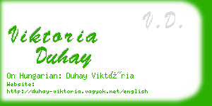 viktoria duhay business card